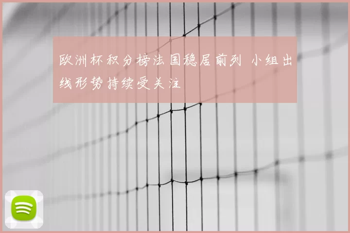 欧洲杯积分榜法国稳居前列 小组出线形势持续受关注