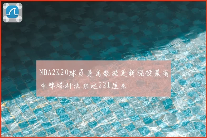 NBA2K20球员身高数据更新现役最高中锋塔科法尔达221厘米