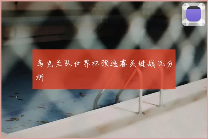 乌克兰队世界杯预选赛关键战况分析